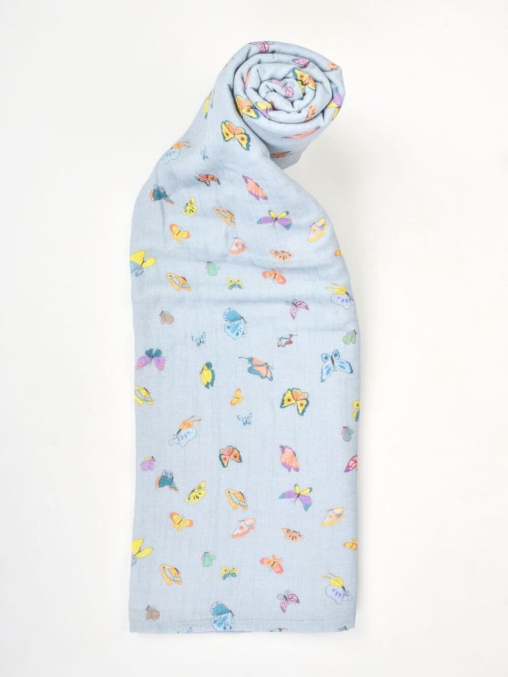 Shawl Blanket - Blue Madame Butterfly